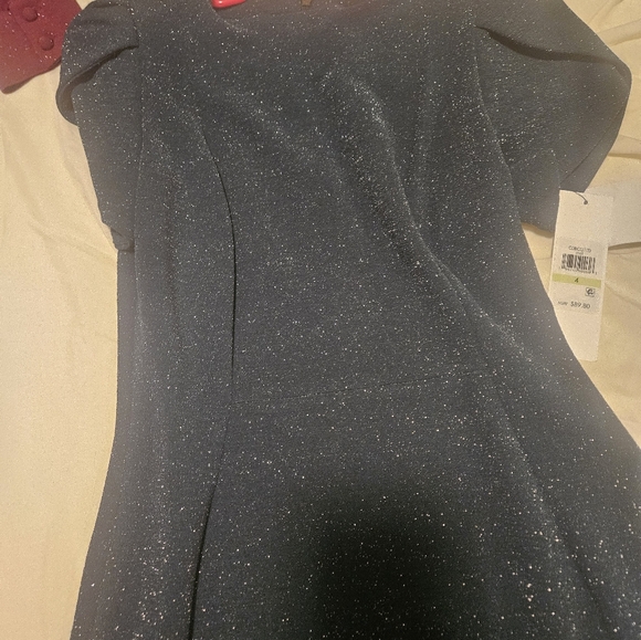 Calvin klien green sparkle dress NWT 4 - Picture 2 of 4